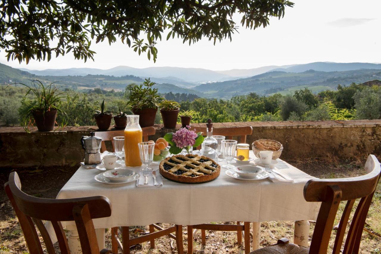 Fattoria Di Caticciano, Elegante Affittacamere Relax E Natura Vicino Firenze Pelago Bagian luar foto